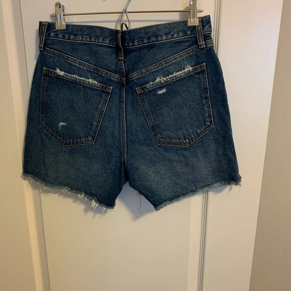 Abercrombie High Rise Mid Length Denim Shorts